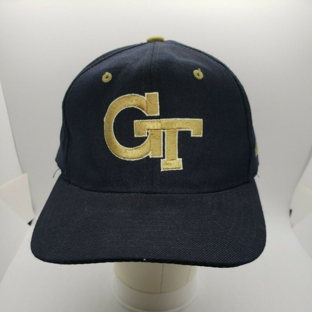 Georgia Tech Starter Cap Hat, Poly & Wool Blend, Fitted StarFit Sz 2, 7-7 3/4